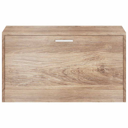 243049 vidaXL Shoe Storage Bench Oak 80x24x45 cm