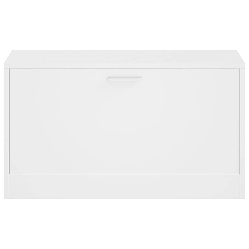 vidaXL Shoe Storage Bench White 80x24x45 cm