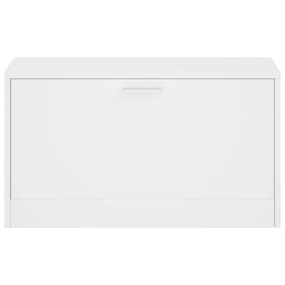 vidaXL Shoe Storage Bench White 80x24x45 cm