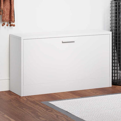 243050 vidaXL Shoe Storage Bench White 80x24x45 cm