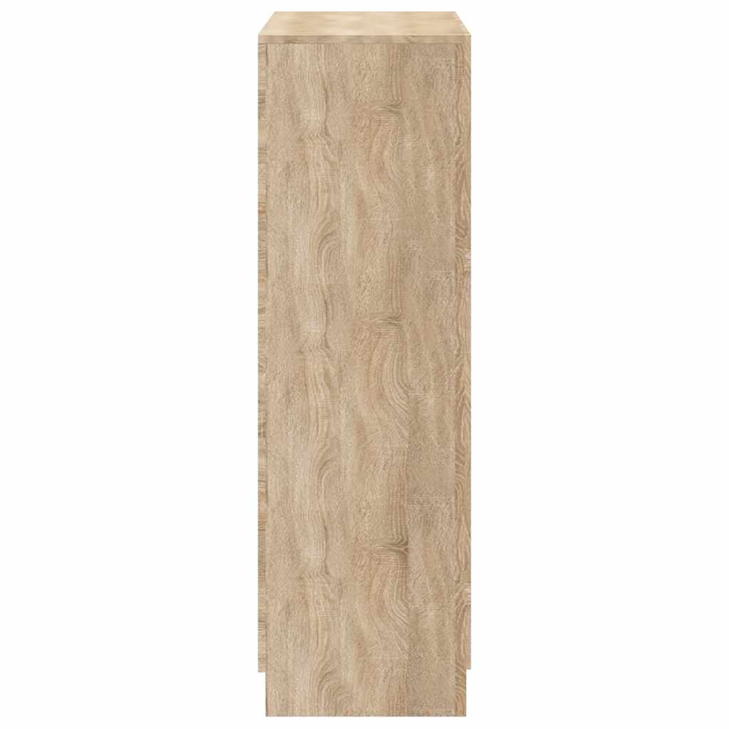 vidaXL Shoe Cabinet 7 Shelves Oak
