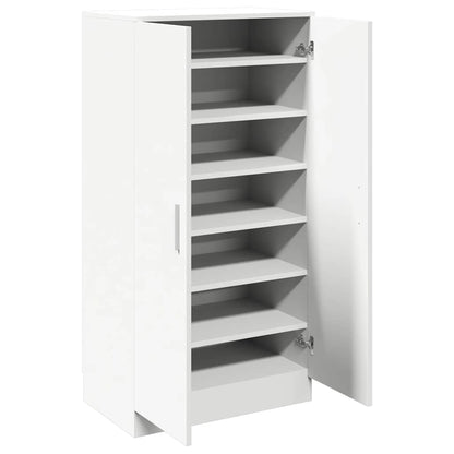 vidaXL Shoe Rack | White | Engineered Wood | Medium | Shoe Rack | Rectangular
