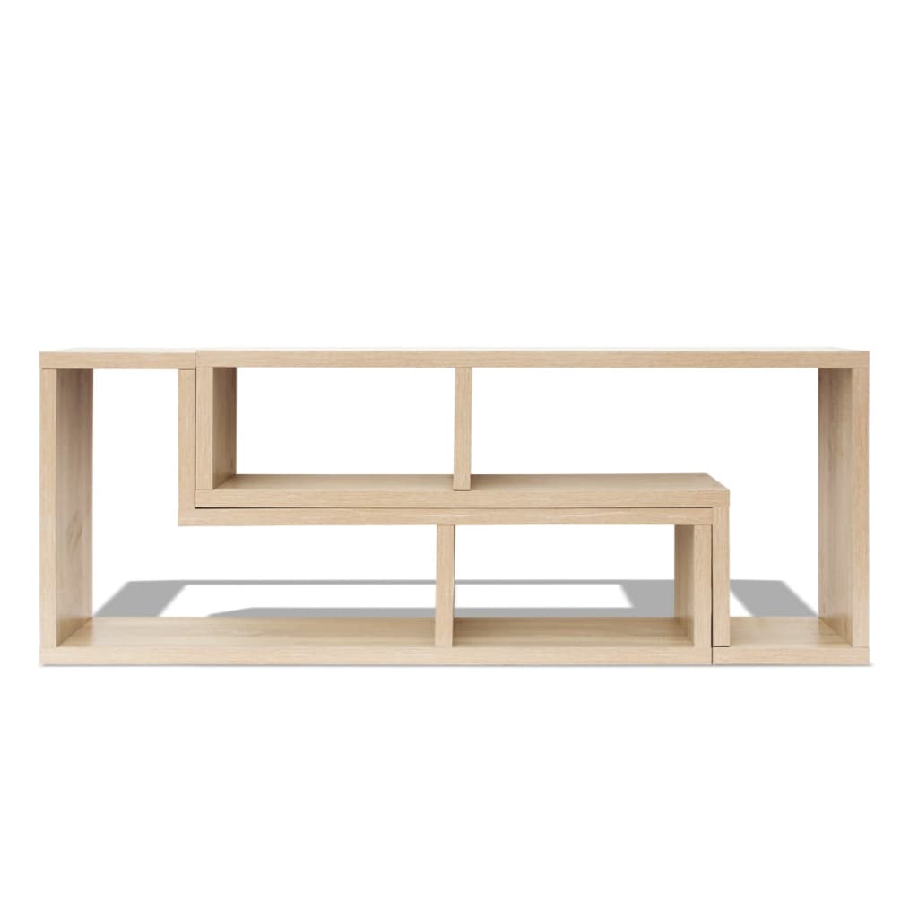 243065 vidaXL TV Cabinet Double L-Shaped Oak