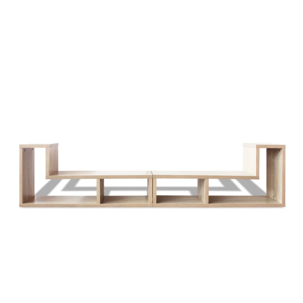 243065 vidaXL TV Cabinet Double L-Shaped Oak