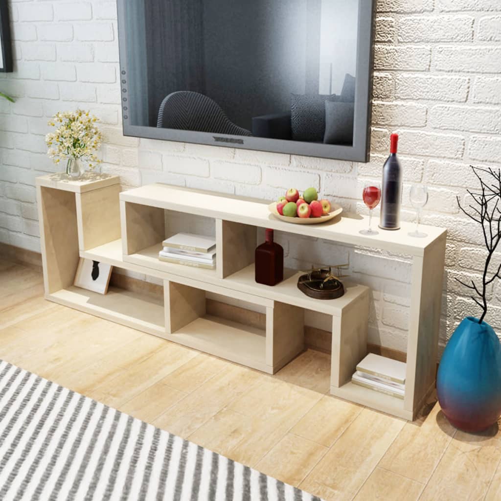 243065 vidaXL TV Cabinet Double L-Shaped Oak