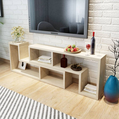 243065 vidaXL TV Cabinet Double L-Shaped Oak
