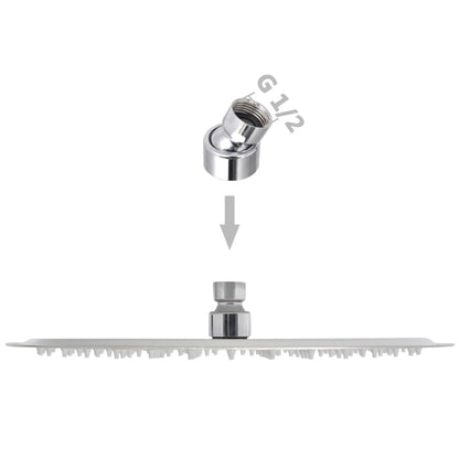 vidaXL Rain Shower Head Stainless Steel 30 cm Round