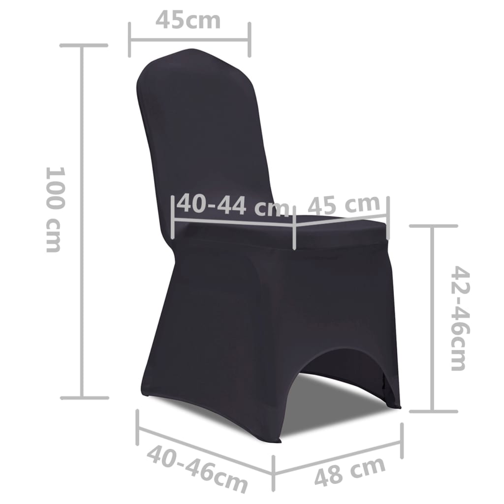 vidaXL Stretch Chair Cover 4 pcs Anthracite