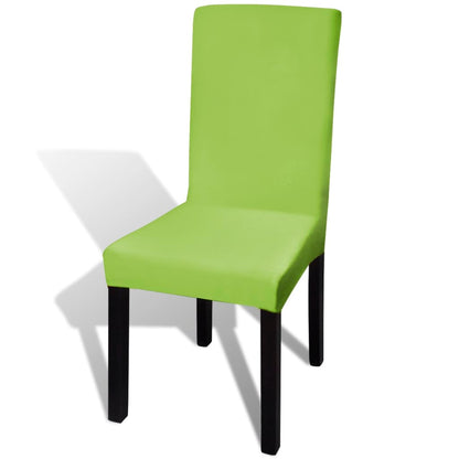 vidaXL Straight Stretchable Chair Cover 4 pcs Green