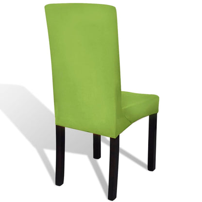 vidaXL Straight Stretchable Chair Cover 4 pcs Green