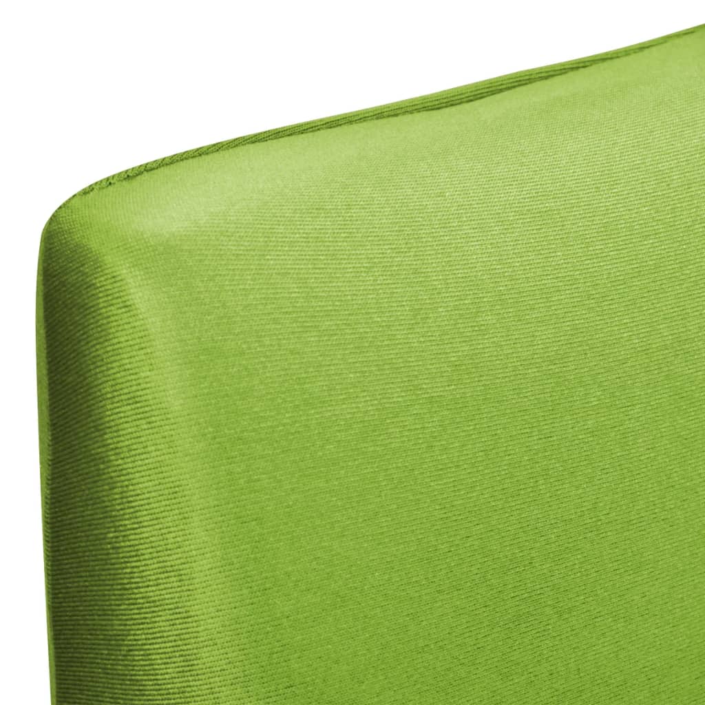 vidaXL Straight Stretchable Chair Cover 4 pcs Green