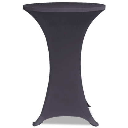 vidaXL Stretch Table Cover 2 pcs 60 cm Anthracite
