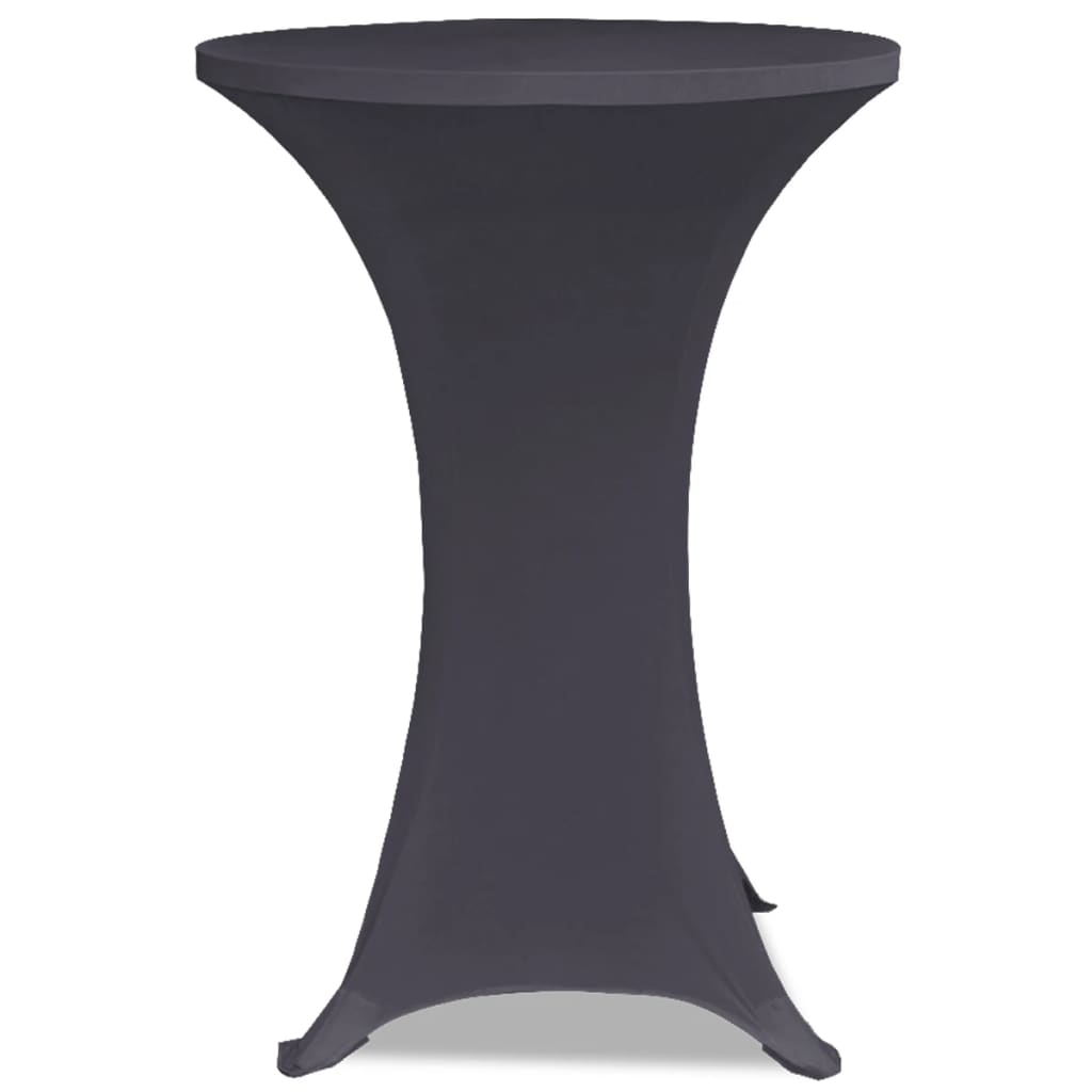 vidaXL Stretch Table Cover 2 pcs 70 cm Anthracite