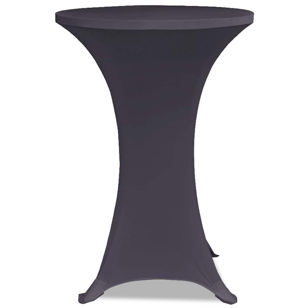 131429 vidaXL Stretch Table Cover 2 pcs 70 cm Anthracite