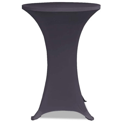 131429 vidaXL Stretch Table Cover 2 pcs 70 cm Anthracite
