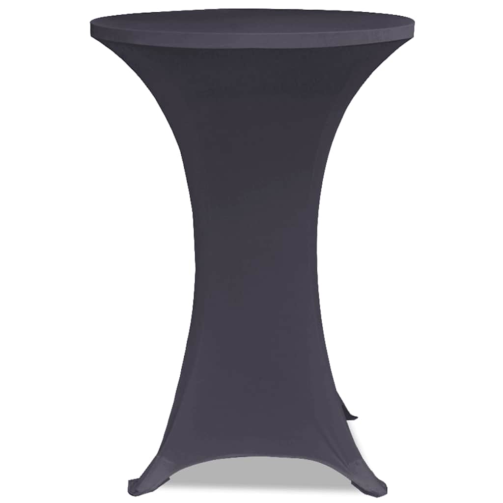 131430 vidaXL Stretch Table Cover 2 pcs 80 cm Anthracite