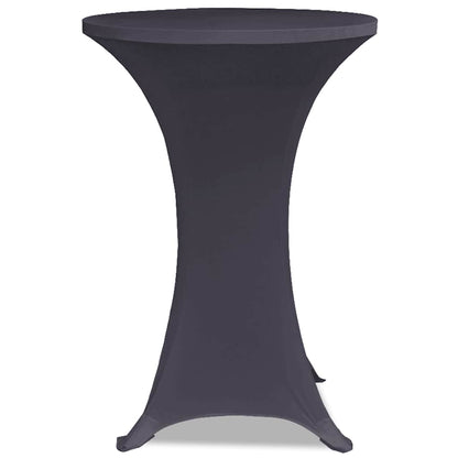 131430 vidaXL Stretch Table Cover 2 pcs 80 cm Anthracite