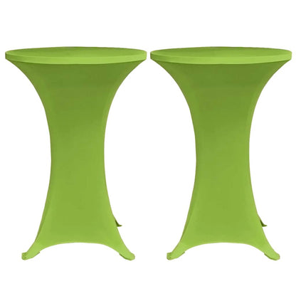 131431 vidaXL Stretch Table Cover 2 pcs 60 cm Green