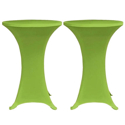 131432 vidaXL Stretch Table Cover 2 pcs 70 cm Green