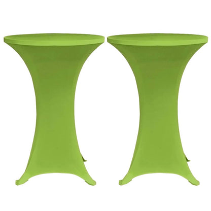 131433 vidaXL Stretch Table Cover 2 pcs 80 cm Green