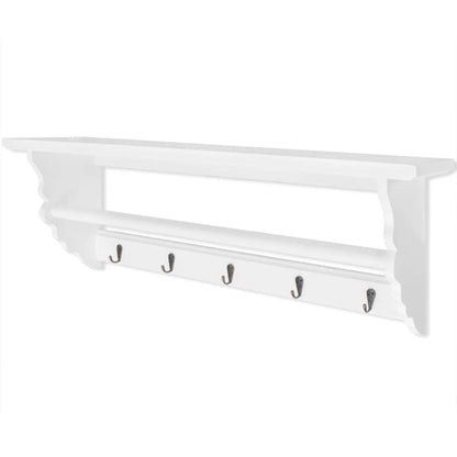242644 vidaXL Coat Rack MDF White Baroque Style