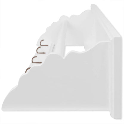 242644 vidaXL Coat Rack MDF White Baroque Style