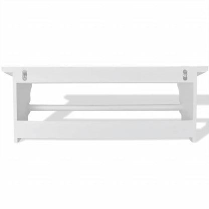 242644 vidaXL Coat Rack MDF White Baroque Style