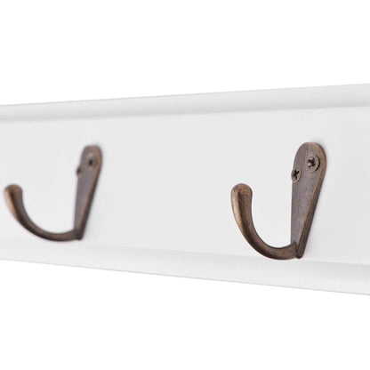 242644 vidaXL Coat Rack MDF White Baroque Style