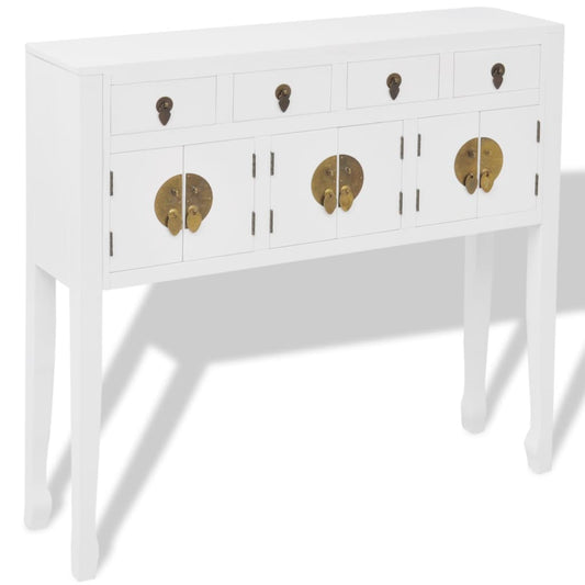 vidaXL Sideboard | White | Solid wood | Standard | Sideboard | Rectangular
