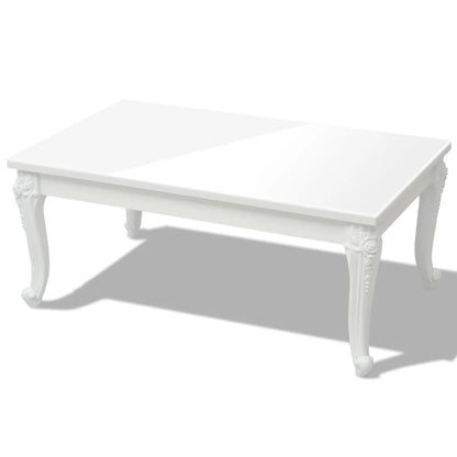 243380 vidaXL Coffee Table 100x60x42 cm High Gloss White