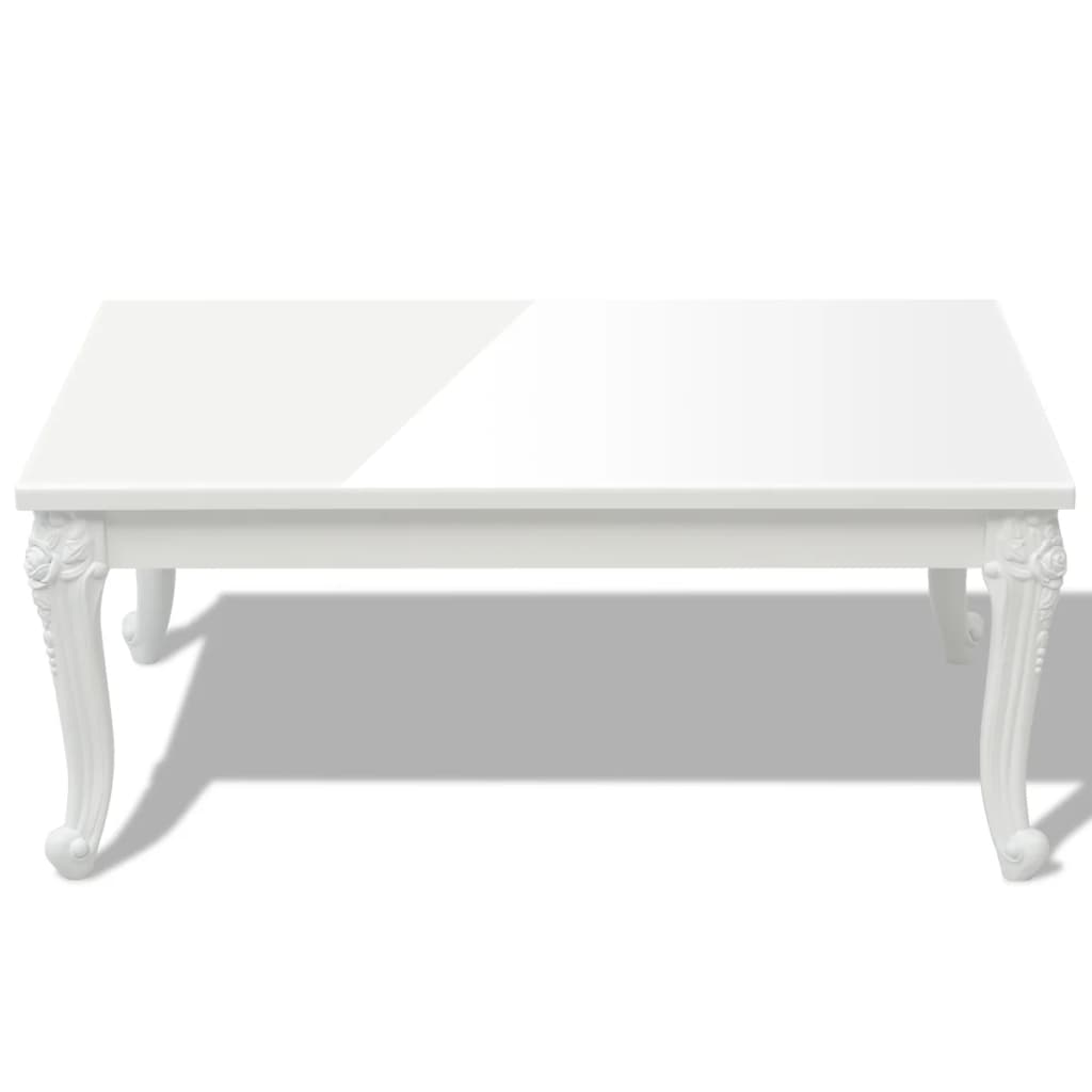 243380 vidaXL Coffee Table 100x60x42 cm High Gloss White