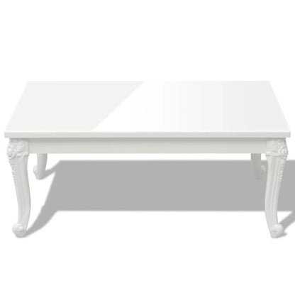 243380 vidaXL Coffee Table 100x60x42 cm High Gloss White