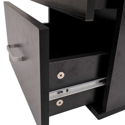 vidaXL 11 Piece Bathroom Furniture Set with Basin with Tap Black