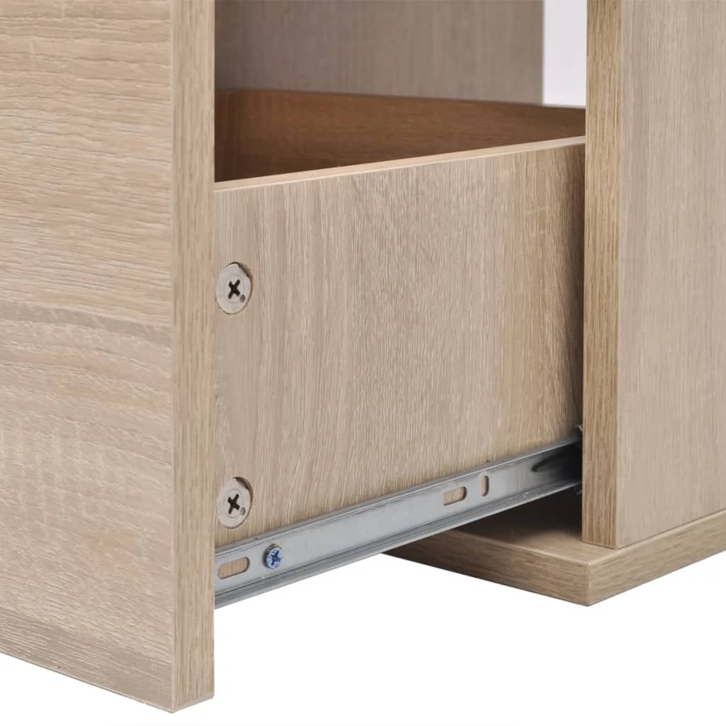 vidaXL Nine Piece Bathroom Furniture Set with Basin with Tap Beige
