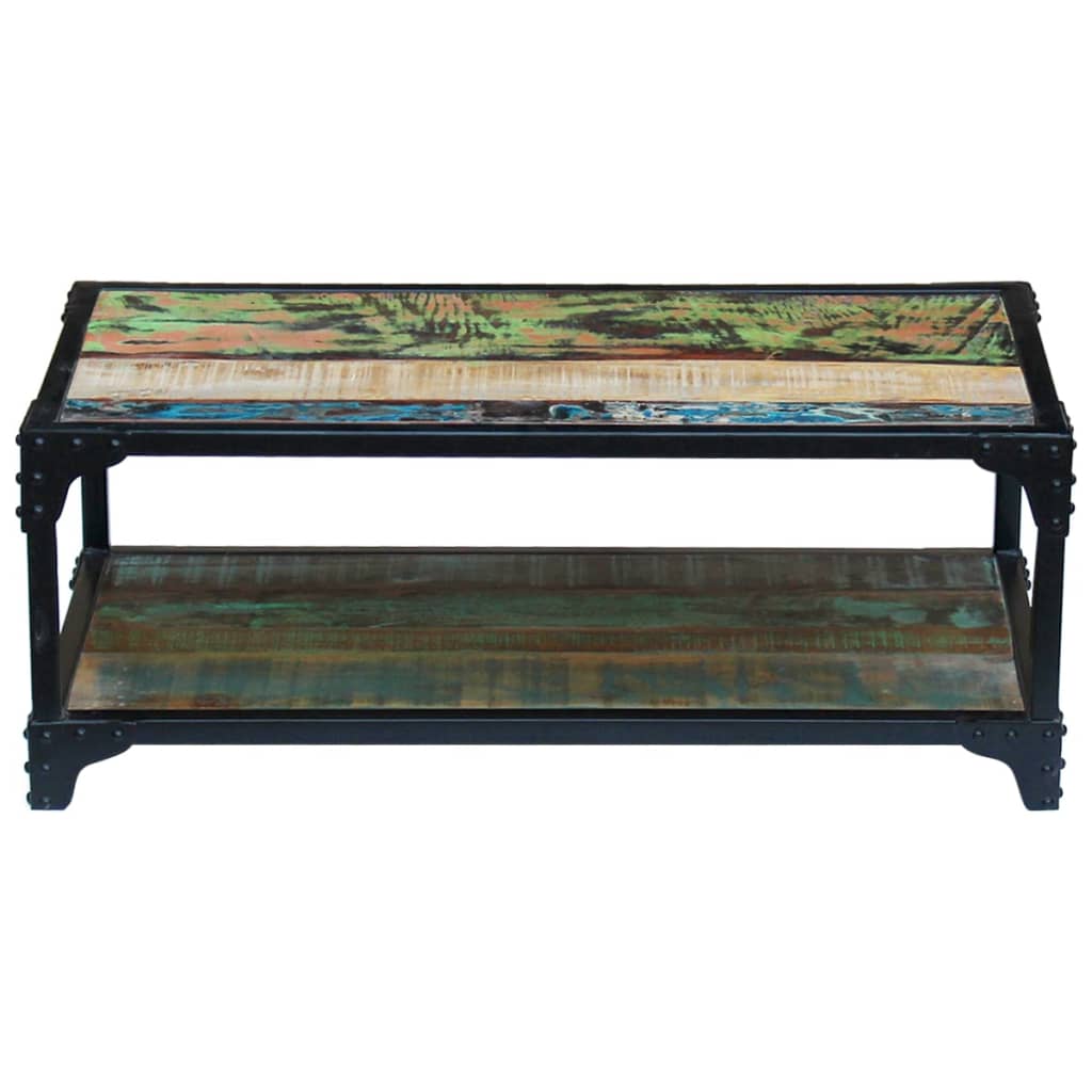 vidaXL Coffee Table Solid Reclaimed Wood