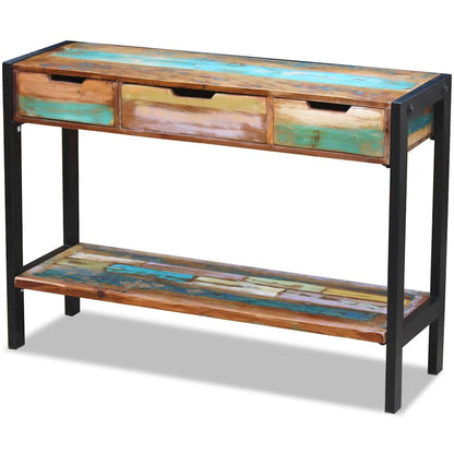 243273 vidaXL Sideboard 3 Drawers Solid Reclaimed Wood