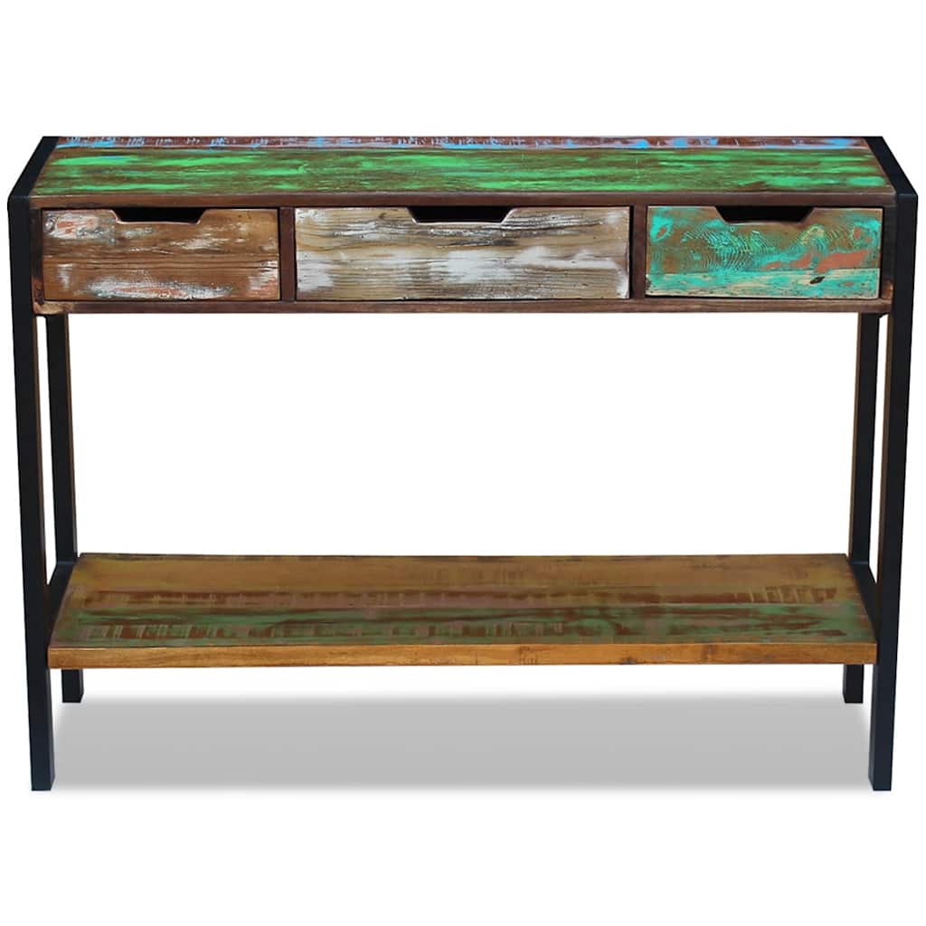 243273 vidaXL Sideboard 3 Drawers Solid Reclaimed Wood