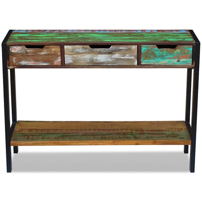 243273 vidaXL Sideboard 3 Drawers Solid Reclaimed Wood