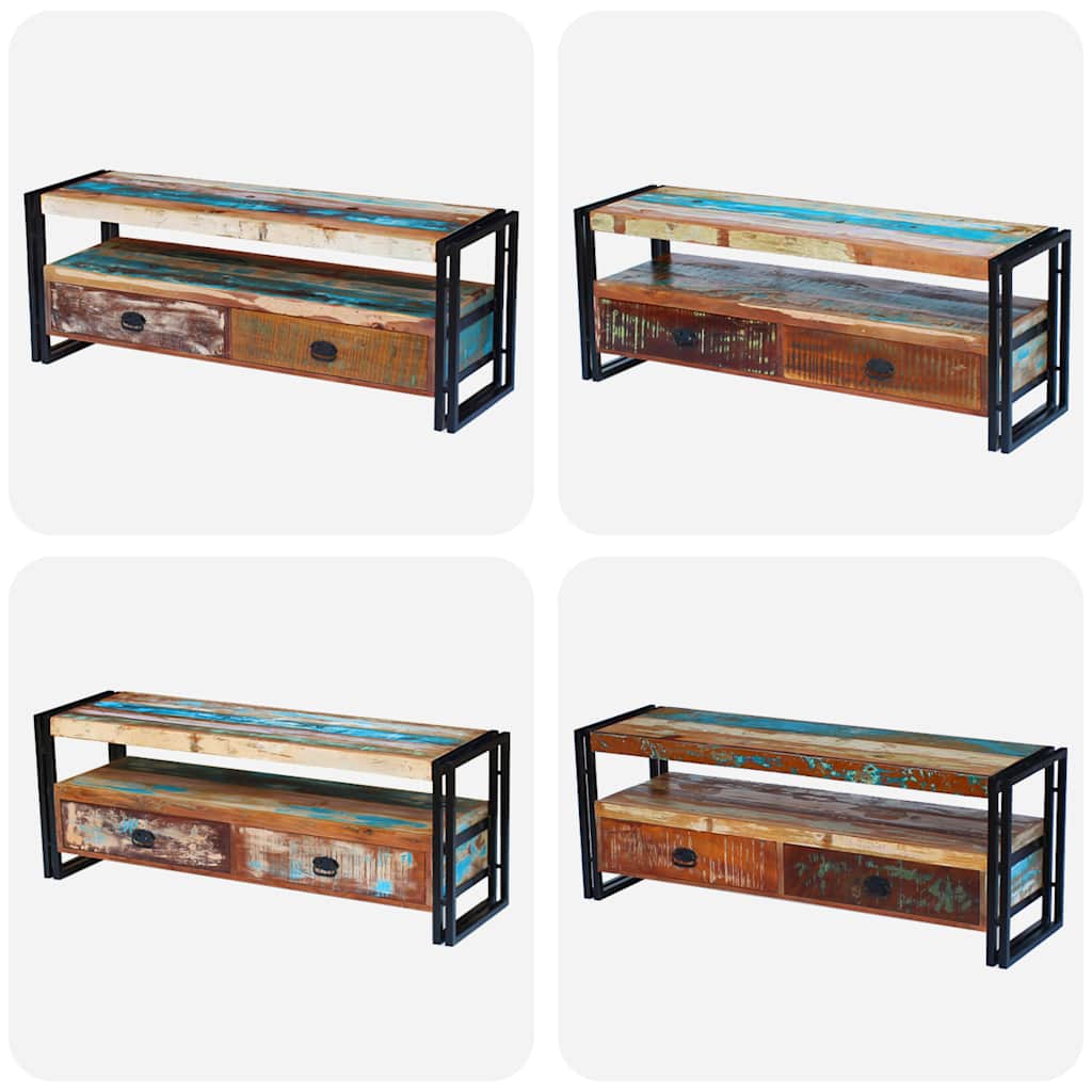 vidaXL TV Cabinet Solid Reclaimed Wood
