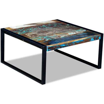 243295 vidaXL Coffee Table Solid Reclaimed Wood 80x80x40 cm