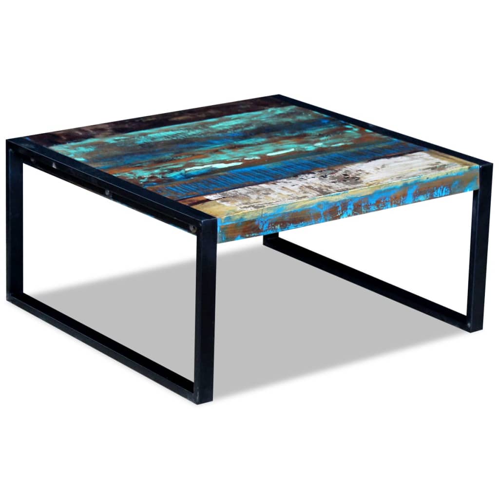 243295 vidaXL Coffee Table Solid Reclaimed Wood 80x80x40 cm