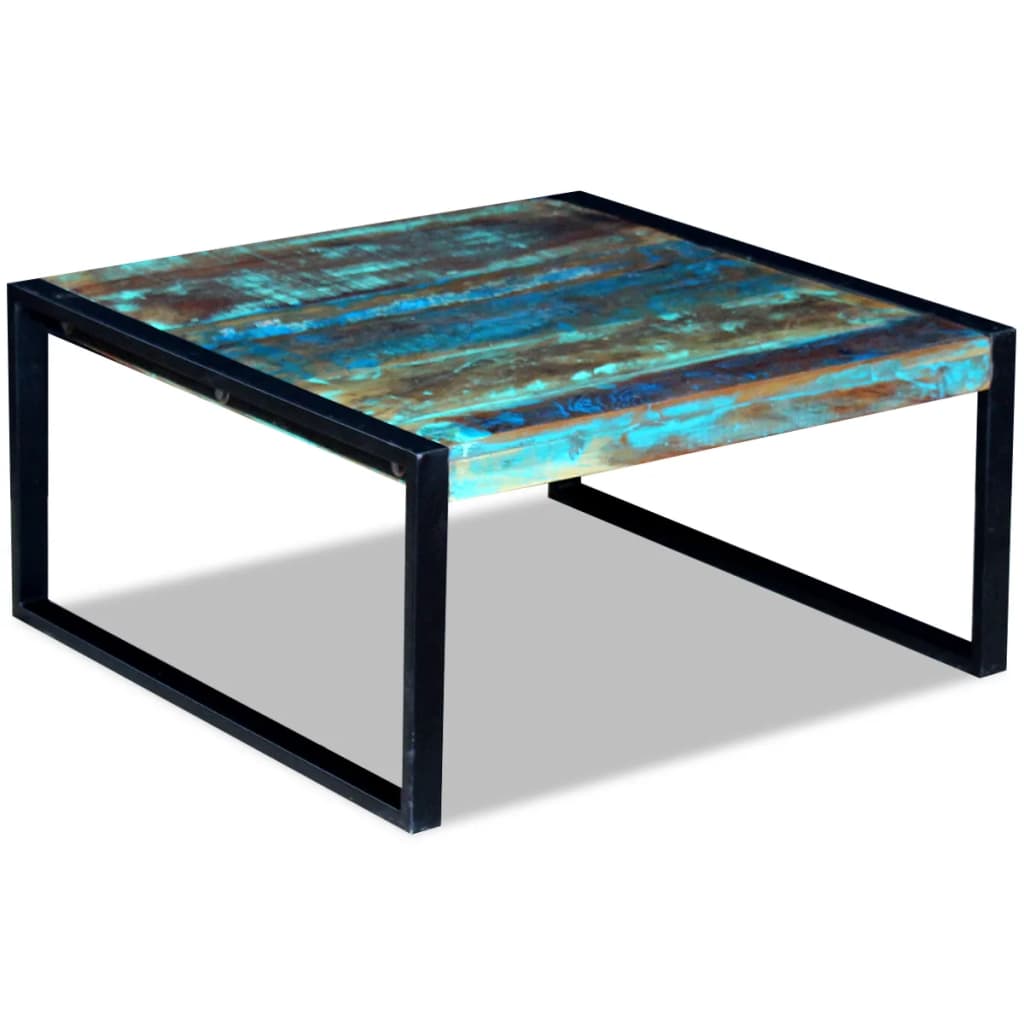 243295 vidaXL Coffee Table Solid Reclaimed Wood 80x80x40 cm