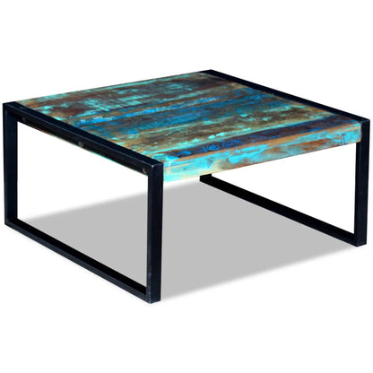 243295 vidaXL Coffee Table Solid Reclaimed Wood 80x80x40 cm