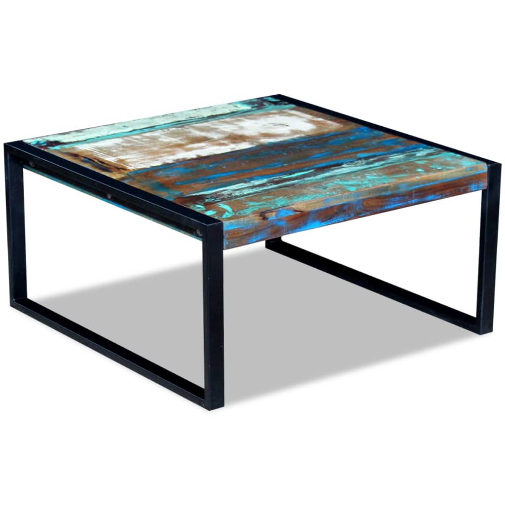 243295 vidaXL Coffee Table Solid Reclaimed Wood 80x80x40 cm