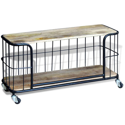 vidaXL Tv Cabinet | Varies | Solid mango wood, Iron | Medium | Tv Cabinet