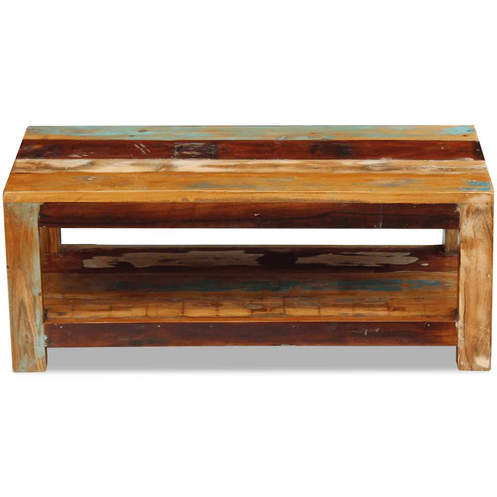 243322 vidaXL Coffee Table Solid Reclaimed Wood 90x45x35 cm