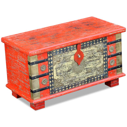 243331 vidaXL Storage Chest Red Mango Wood 80x40x45 cm