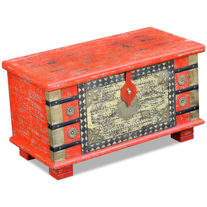 243331 vidaXL Storage Chest Red Mango Wood 80x40x45 cm
