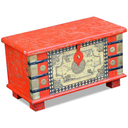 243331 vidaXL Storage Chest Red Mango Wood 80x40x45 cm