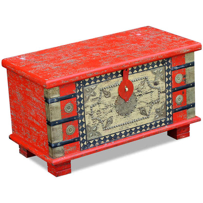 243331 vidaXL Storage Chest Red Mango Wood 80x40x45 cm